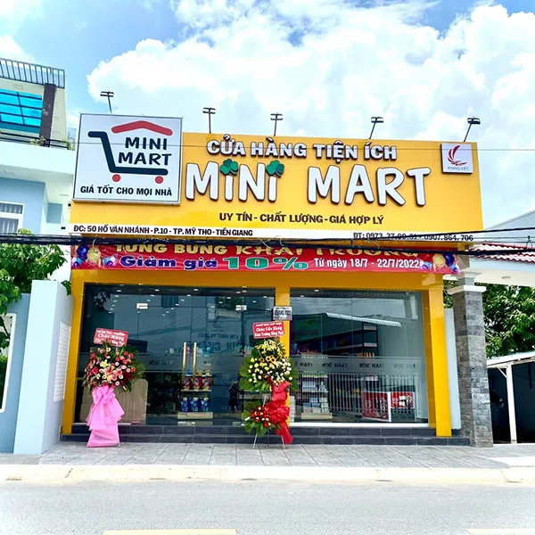 Bảng hiệu mặt tiền cửa hàng
