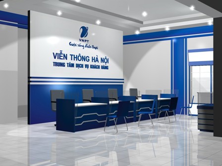 Logo và chữ vách lễ tân