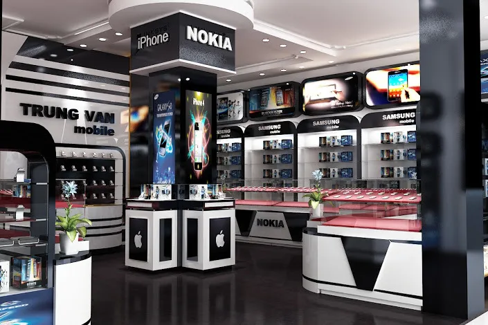 Showroom va khu vuc trung bay