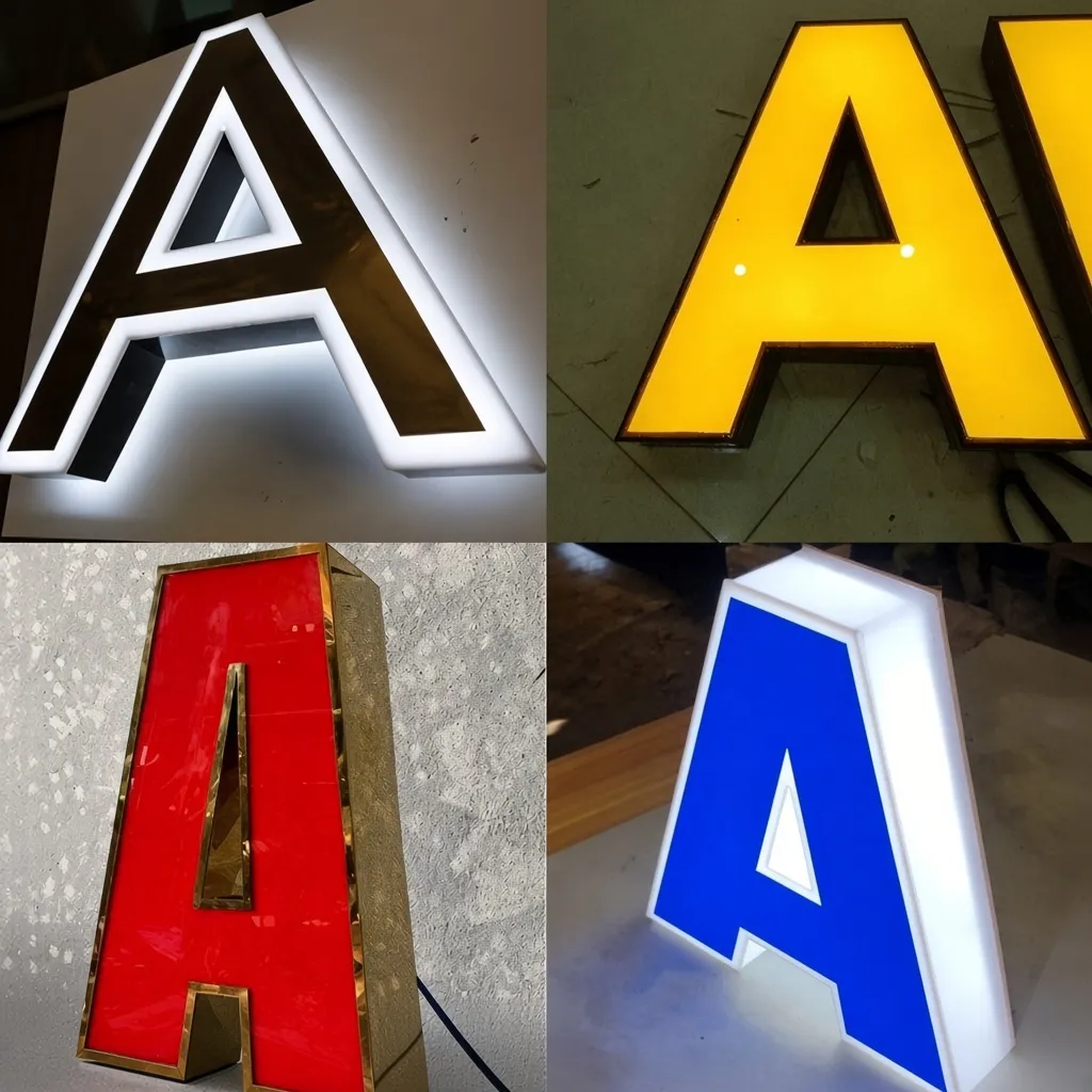 Chữ nổi đèn LED